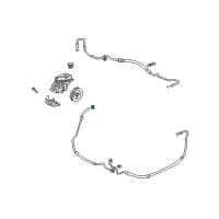 OEM Pontiac Torrent Feed Line Clamp Diagram - 22527587