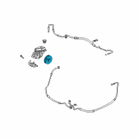 OEM 1999 Cadillac DeVille Pulley Diagram - 12558529