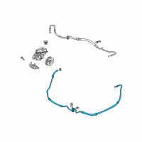 OEM 2003 Oldsmobile Aurora Hose Asm-P/S Gear Outlet Diagram - 15839169