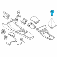 OEM BMW Gearshift Knob, Leather, Aluminium Ring Diagram - 25-11-7-504-351