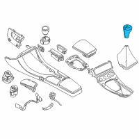 OEM 2001 BMW Z8 Gearshift Knob, Leather, Aluminium Ring Diagram - 25-11-7-504-351