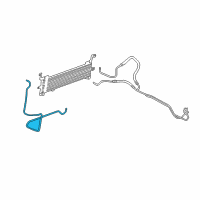 OEM Cadillac CTS Cooler Pipe Diagram - 25829910