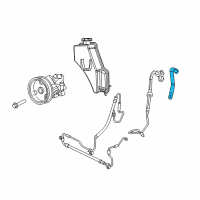 OEM 2012 Jeep Grand Cherokee Hose-Power Steering Return Diagram - 52124808AG