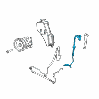 OEM 2014 Dodge Durango Hose-Power Steering Return Diagram - 52124635AH