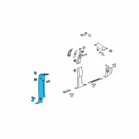 OEM 2007 Chevrolet Avalanche Lock Pillar Trim Diagram - 15923946