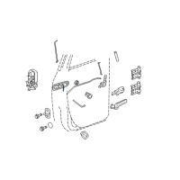 OEM 2006 Dodge Ram 2500 Rod-Outside Handle To Latch Diagram - 55276334AA