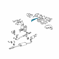 OEM 2007 Toyota Highlander Insulator Diagram - 17167-20100