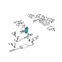 OEM Toyota Highlander Insulator Diagram - 25588-20020