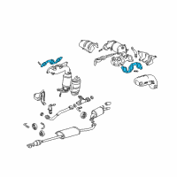 OEM 2014 Lexus IS250 Gasket, Exhaust Manifold To Head Diagram - 17173-0P020