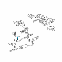 OEM 2004 Lexus RX330 Bracket, Exhaust Pipe Support, NO.1 Diagram - 17571-0A110