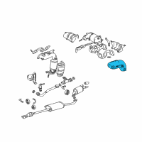 OEM 2011 Lexus RX350 Insulator, Exhaust Manifold Heat, NO.2 Diagram - 17168-31021