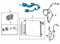 OEM 2021 Jeep Grand Cherokee L A/C SUCTION AND LIQUID Diagram - 68381205AD