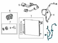 OEM 2021 Jeep Grand Cherokee L A/C LIQUID Diagram - 68381216AB