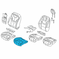 OEM 2015 Jeep Cherokee Seat Cushion Foam Diagram - 68267697AB