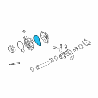 OEM 2009 Saturn Vue Water Pump Assembly Seal Diagram - 24446365