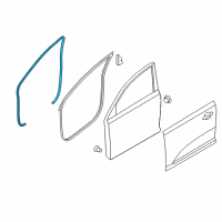 OEM 2020 Kia Sportage WEATHERSTRIP-Front Door Body Side Diagram - 82110D9000