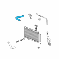 OEM 2003 Honda Civic Hose, Water (Upper) Diagram - 19501-PRA-000