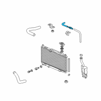 OEM Honda Civic Hose, Reserve Tank Diagram - 19104-PRA-000