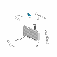 OEM Honda Civic Bracket, Radiator Mount (Upper) Diagram - 74171-S5T-G00