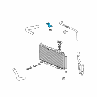 OEM 2004 Honda Civic Bracket, Radiator Mount (Upper) Diagram - 74171-S5T-G00