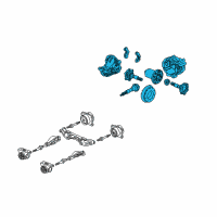 OEM 2004 Honda S2000 Carrier Assembly, Rear Differential Diagram - 41200-PCZ-A01