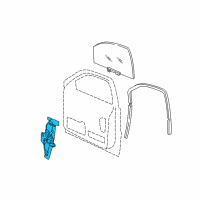 OEM 2008 Jeep Grand Cherokee Front Door Window Regulator Diagram - 4589170AH