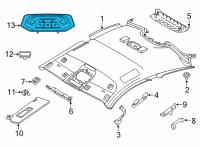 OEM 2020 BMW M8 INTERIOR READING LIGHT LED F Diagram - 63-31-7-910-816