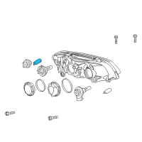 OEM Pontiac G8 Bulb, Front Turn Signal Lamp Diagram - 92215661