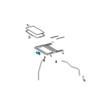 OEM 2003 Lexus GX470 Gear Sub-Assy, Sliding Roof Drive Diagram - 63260-60090