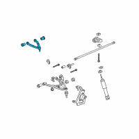 OEM 2010 Hummer H3T Upper Control Arm Diagram - 19354098