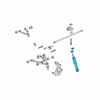 OEM 2008 Hummer H3 Shock Absorber Diagram - 15834280