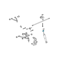 OEM GMC Savana 3500 Shock Upper Insulator Diagram - 15834275