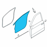 OEM 2017 Ford F-350 Super Duty Door Weatherstrip Diagram - FL3Z-1520531-A