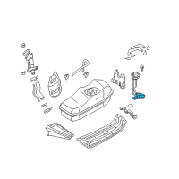 OEM 2002 Nissan Xterra Bracket-Fuel Pump Diagram - 17013-7B400