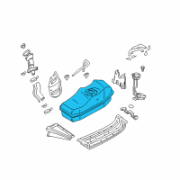 OEM 2001 Nissan Xterra Fuel Tank Assembly Diagram - 17202-5S620