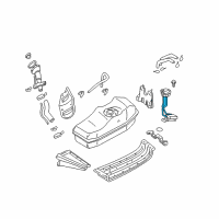 OEM 2002 Nissan Xterra Bracket-Fuel Pump Diagram - 17014-7B400