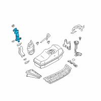 OEM 1998 Nissan Frontier Tube Assy-Filler Diagram - 17221-8B400