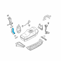 OEM 1999 Nissan Frontier Hose-Filler Diagram - 17228-3S500