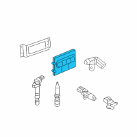 OEM 2010 Jeep Wrangler Electrical Powertrain Control Module Diagram - 5150498AA