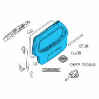 OEM 2006 Nissan Pathfinder Door-Back Diagram - 90100-EA530