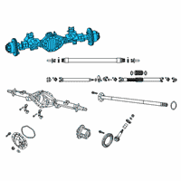 OEM 2020 Ram 3500 Axle-Rear Complete Diagram - 68298148AD