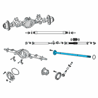 OEM Ram 2500 Axle Rear Shaft Diagram - 68454494AA