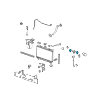 OEM 2014 Chevrolet Caprice Upper Hose Clamp Diagram - 13136147