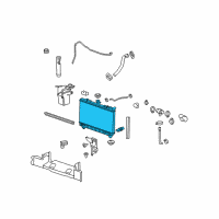 OEM 2010 Chevrolet Camaro Radiator Diagram - 92218352