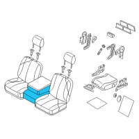 OEM 2006 Dodge Ram 2500 Cover-ARMREST Bin Diagram - 1DN451D5AA