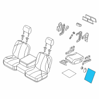 OEM 2007 Dodge Ram 1500 Pad-Front Seat Back Diagram - 4610085AA