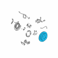 OEM 2009 Hummer H3 Rotor Diagram - 15111376