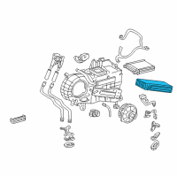 OEM 2001 Toyota Sequoia Evaporator Core Diagram - 88501-0C030