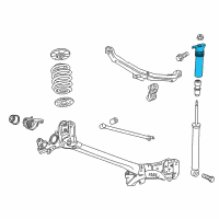 OEM 2016 Chevrolet Cruze Mount Asm-Rear Shock Absorber Diagram - 13485955