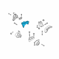 OEM 2008 Saturn Astra Side Mount Bracket Diagram - 13257618